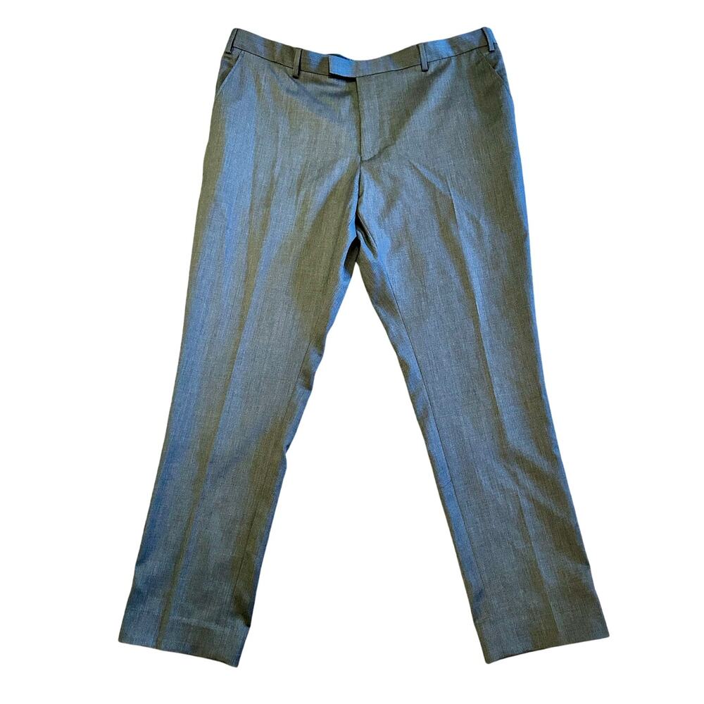 NWT Ted Baker London men's gray dress pants.  Size 40R flat front.